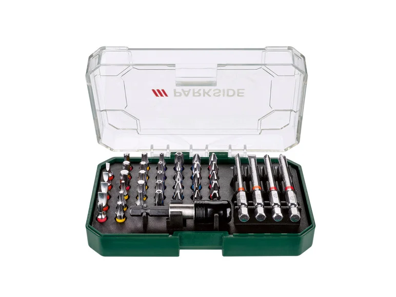 PARKSIDE® Set de clé à cliquet. embouts et douilles ou set d'embouts ou set d'embouts de tournevis à cliquet et de douilles