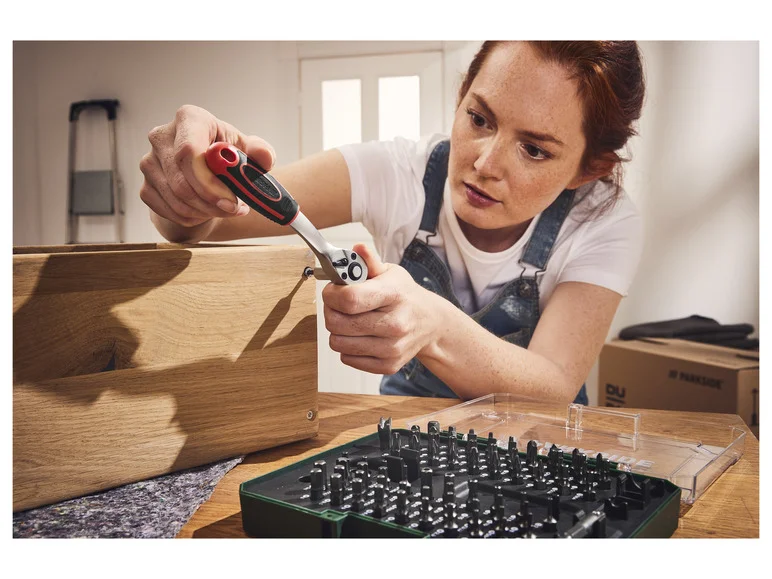 PARKSIDE® Set d'embouts et cliquet. 81 pièces