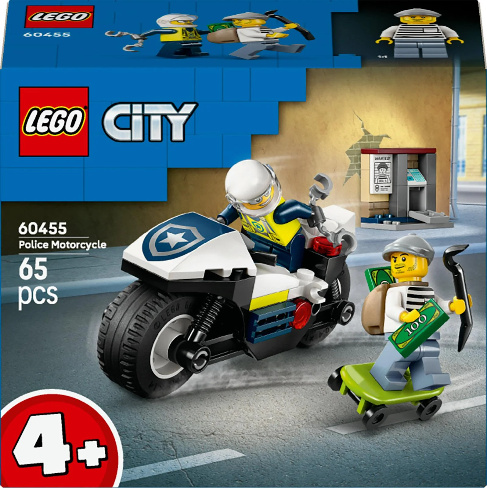 LEGO 60455 City Police Motorcycle Chase