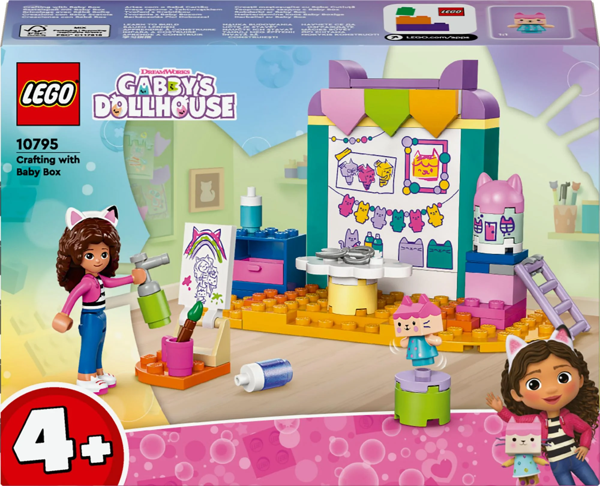 LEGO 10795 Gabby's Dollhouse Crafting Fun with Baby Box