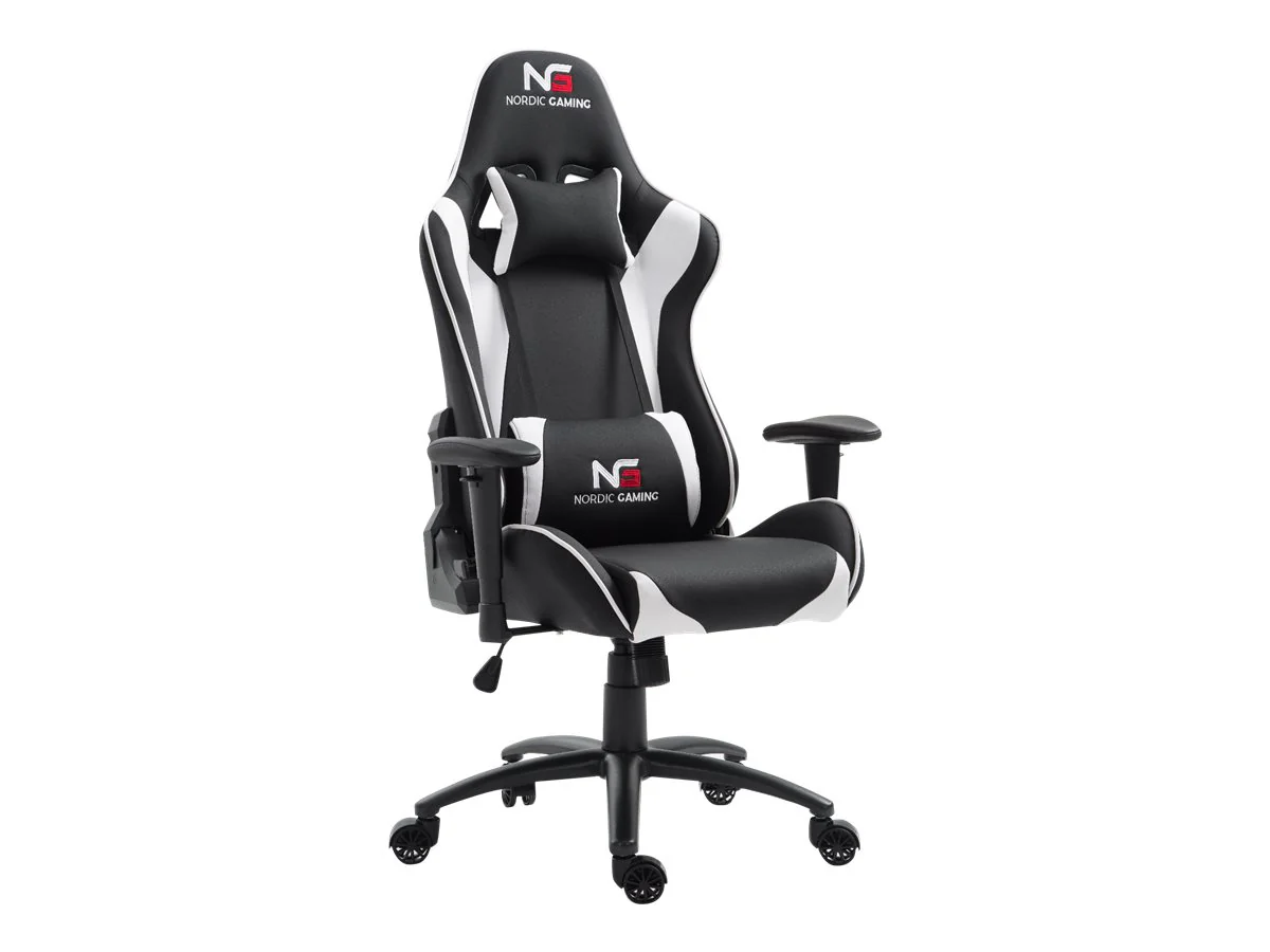 Nordic Gaming Teen Racer Gamer Stuhl Schwarz Weiß