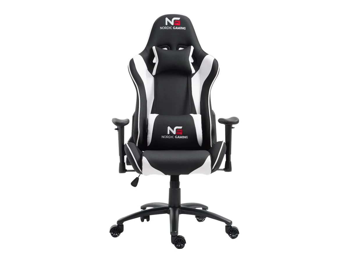 Nordic Gaming Teen Racer Gamer Stuhl Schwarz Weiß