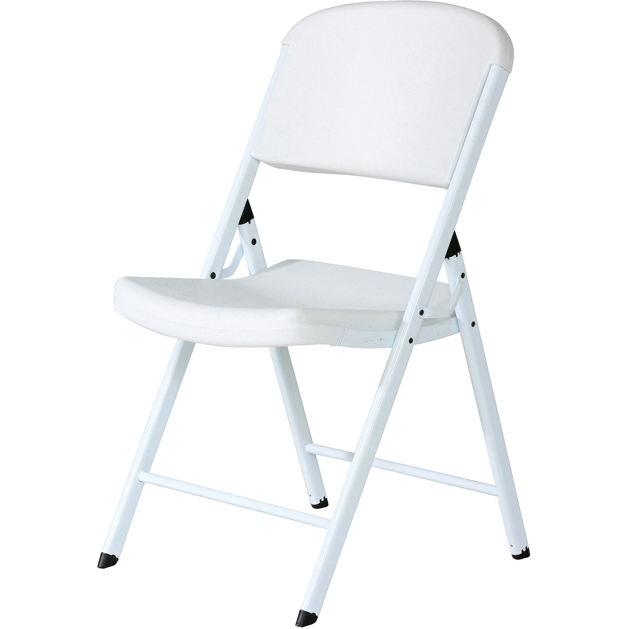 Lifetime Folding Chair, Indoor/Outdoor Commercial, White Granite, 4 Pack (42804)