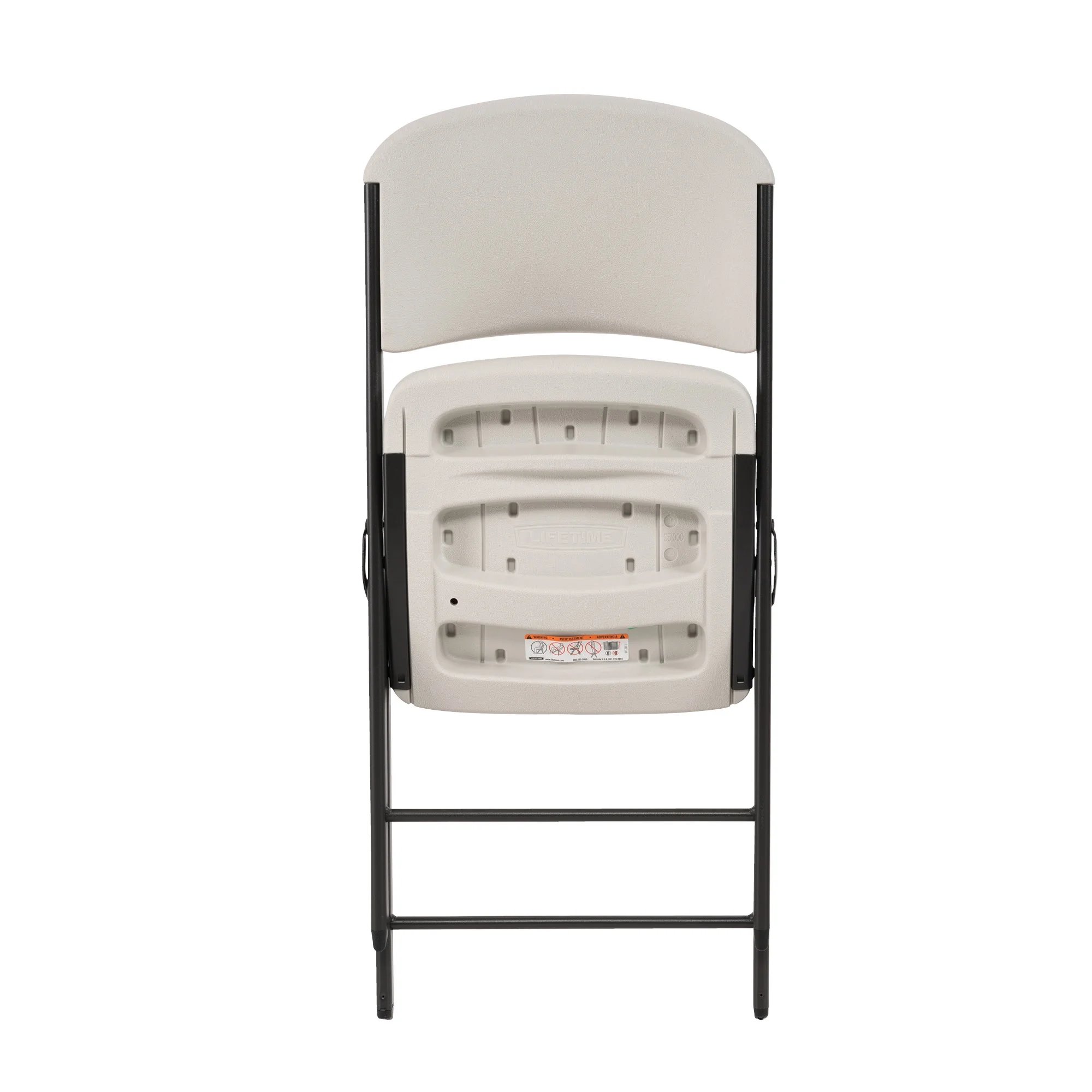 Lifetime Folding Chair, Indoor/Outdoor Commercial, White Granite, 4 Pack (42804)