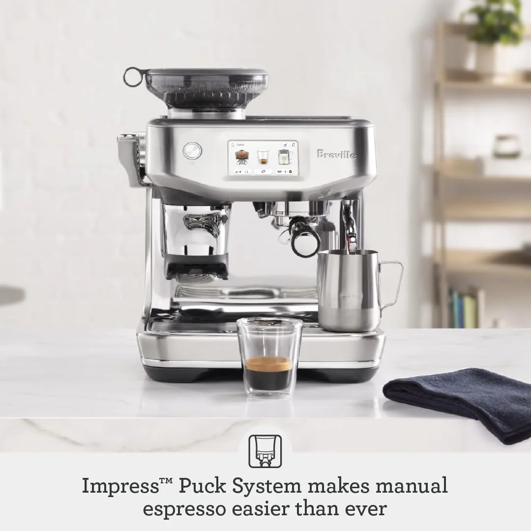 Breville Barista Touch Impress Espresso Machine with Grinder, Large - Damson Blue