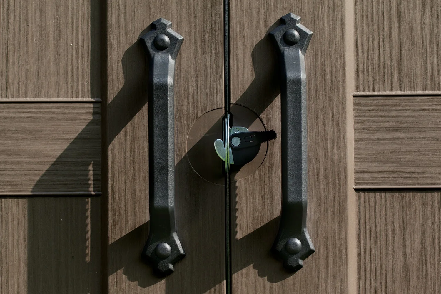 Keter Factor 8 x 11 Foot All Weather Resin Outdoor Storage Shed, Taupe