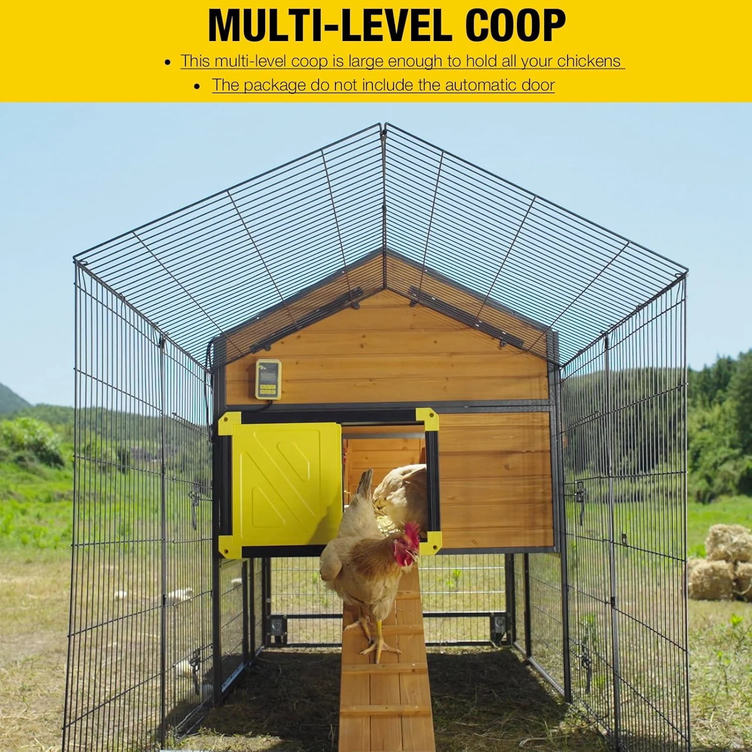 AIVITUVIN Mobile Chicken Coop 85