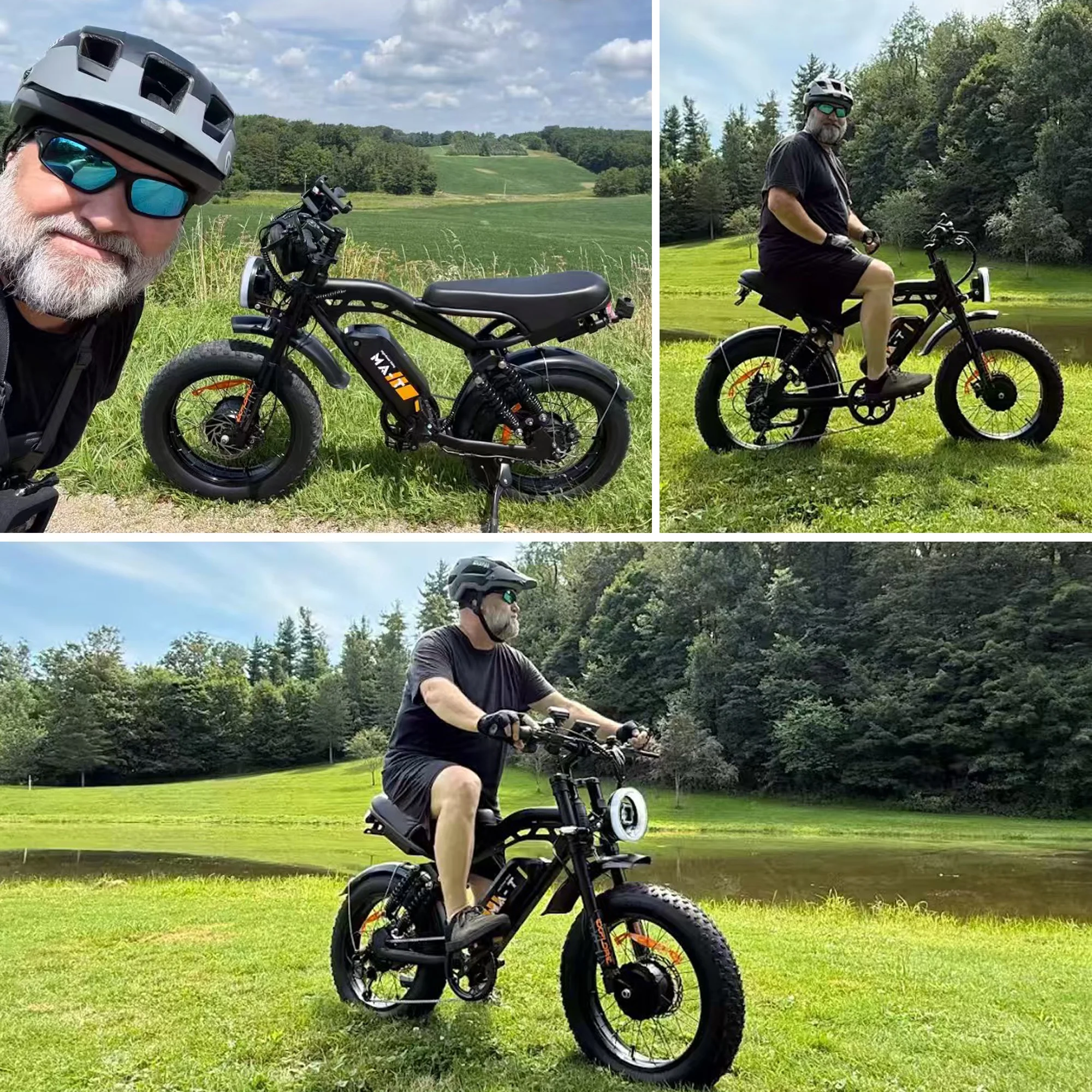 MA-L 1500W Peak Electric Bike for Adults, 48V 15Ah Battery, 20