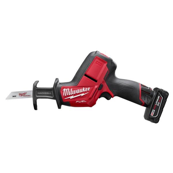 M12 FUEL 12V Lithium-Ion Brushless Cordless HACKZALL Reciprocating Saw Kit with M12 3/8 in. Ratchet