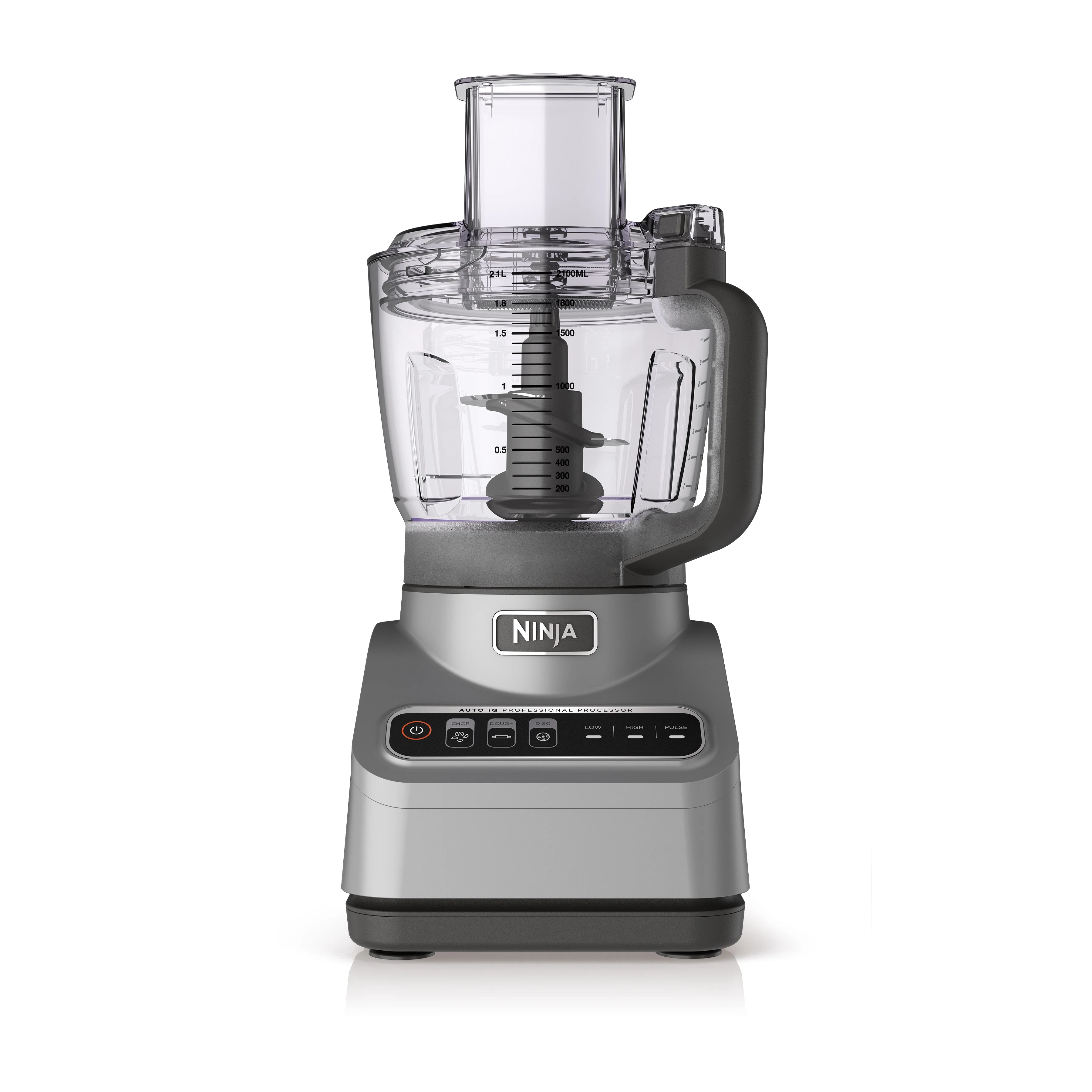 Ninja Professional 9 Cup Food Processor, 850 Watts, Auto-iQ 3 Presets, Chop, Dough, Slice, Shred, BN600 Silver