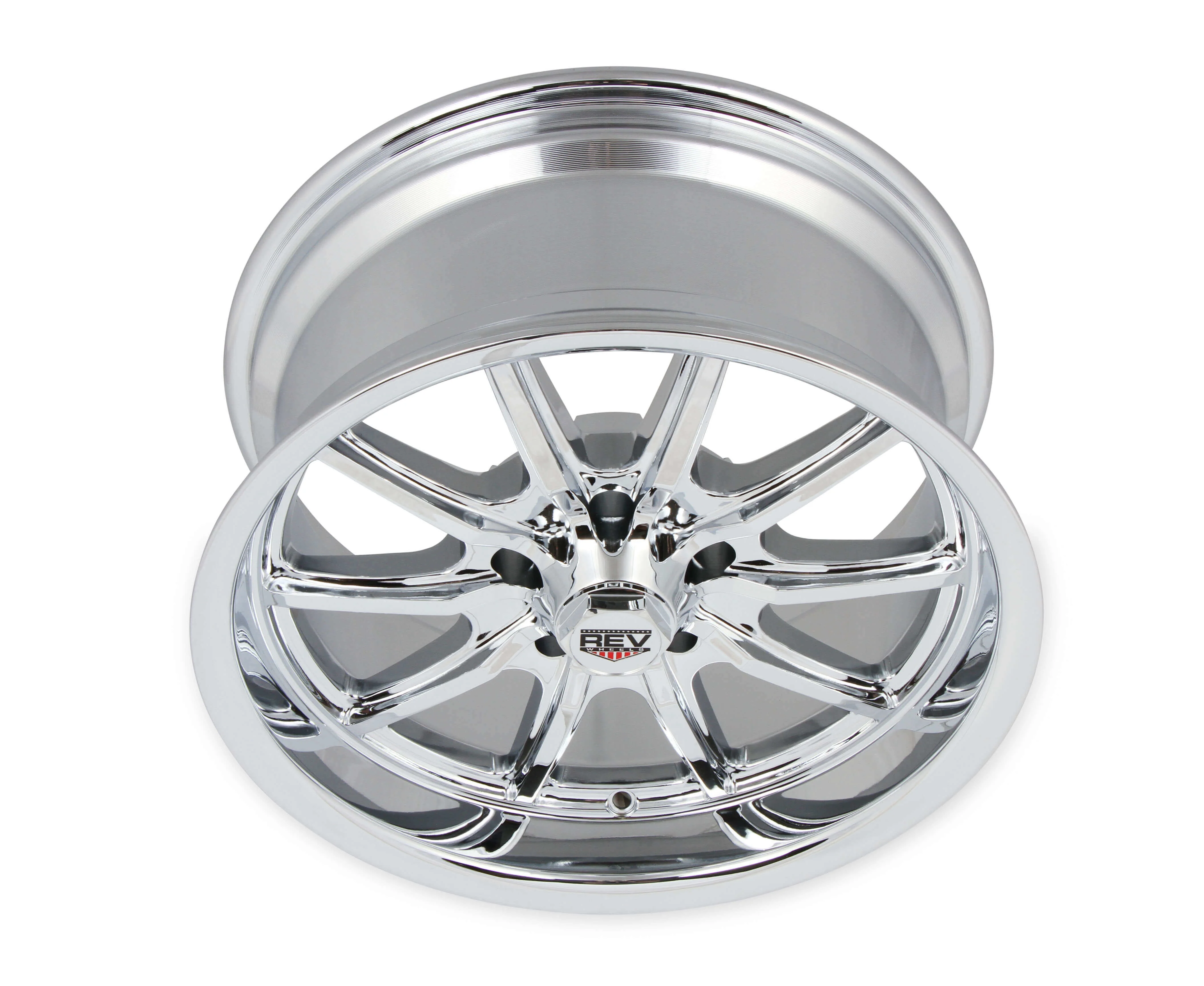REV Wheels 110C-7806100 110 Series- 17x8 - 4.5 bs - 5x4.75/5x120.65 - Chrome