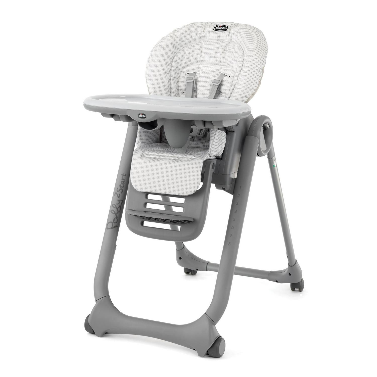 Chicco Polly2Start High Chair - Pebble (Beige). New