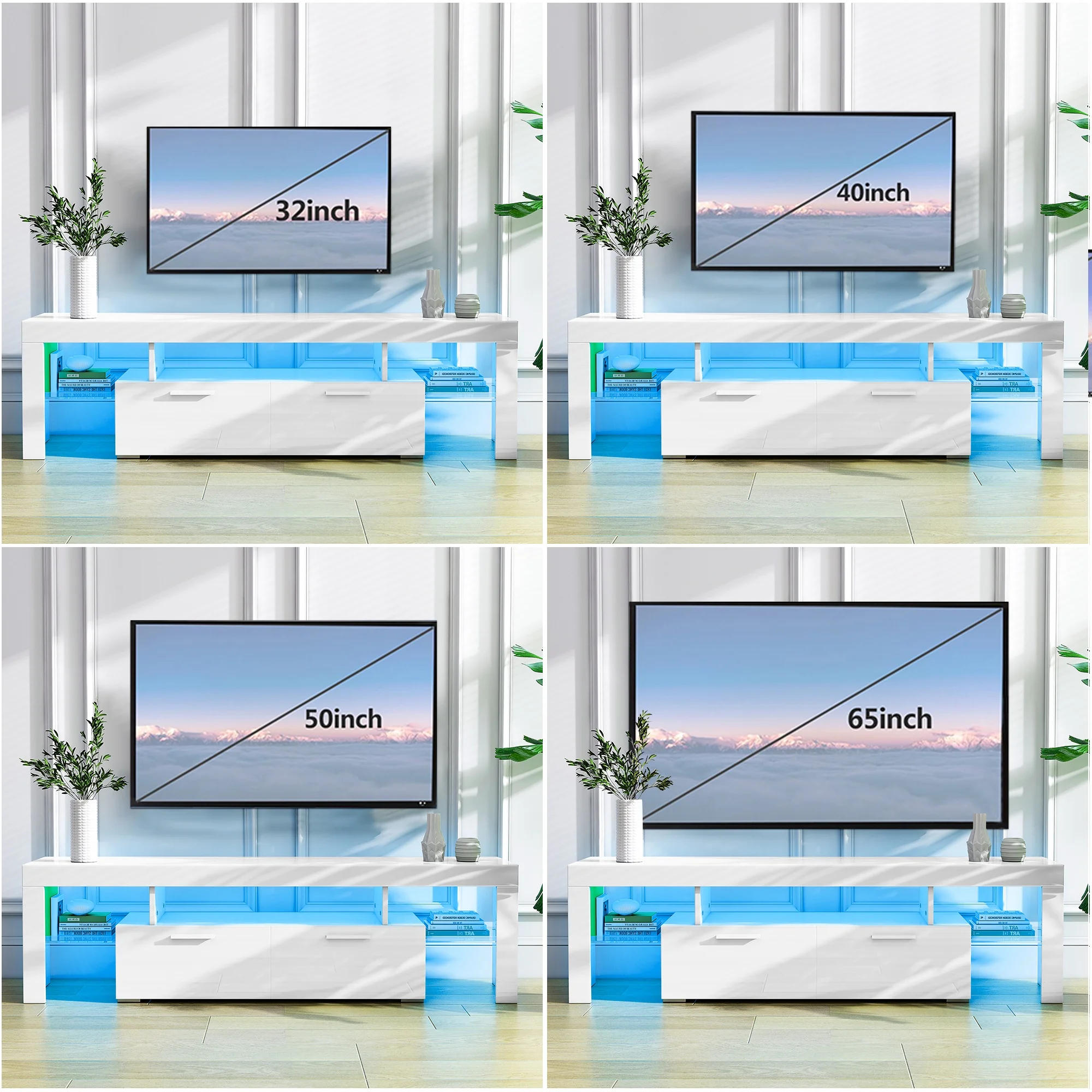 UHOMEPRO TV Stand for TV up to 70