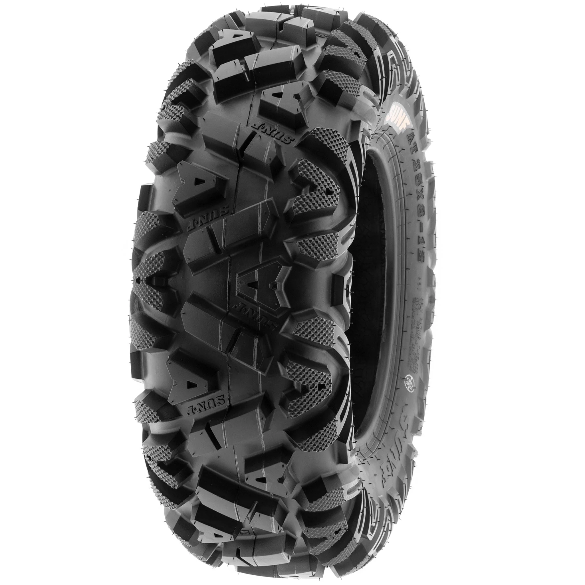SunF All Terrain ATV UTV Tires 25x8-12 & 25x11-12 6 PR A033 (Complete Full Set of 4)